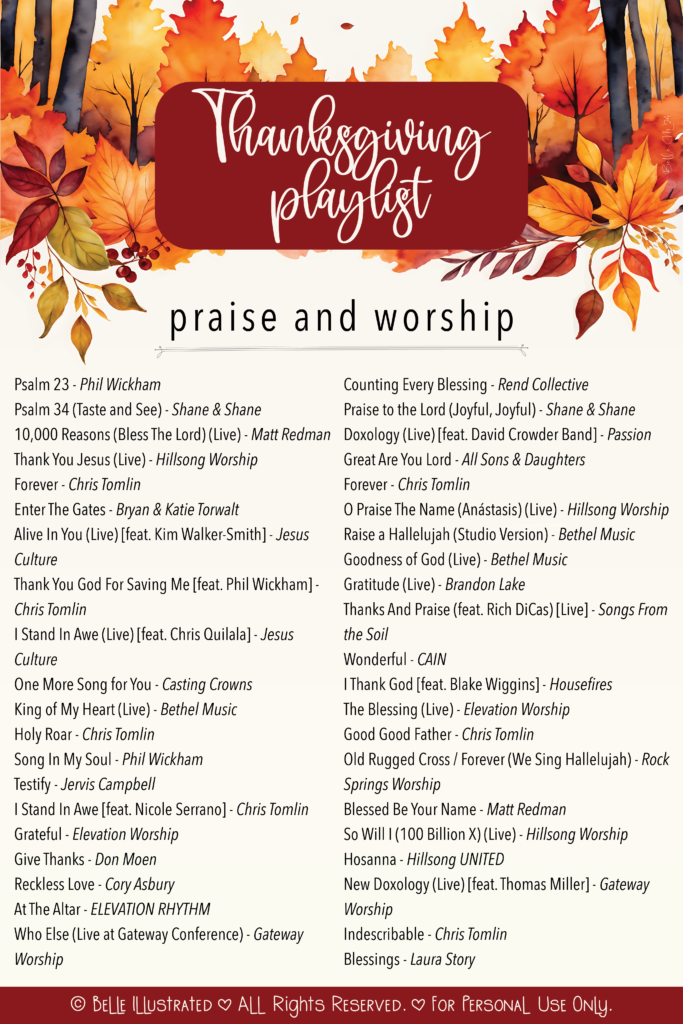 A Thanksgiving Playlist