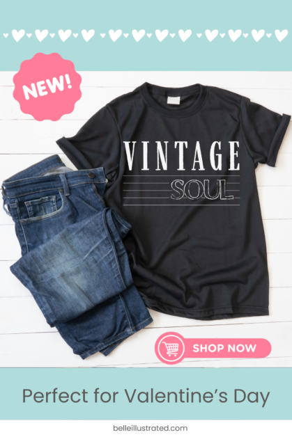 Vintage Soul Minimalist T Shirt Mockup Instagram Post (pinterest Pin)